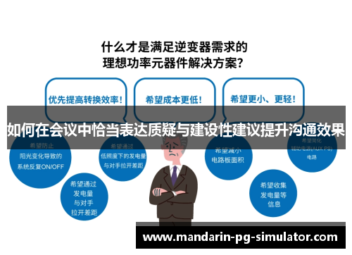 如何在会议中恰当表达质疑与建设性建议提升沟通效果