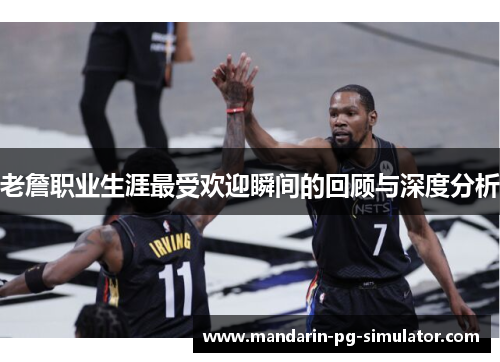 老詹职业生涯最受欢迎瞬间的回顾与深度分析